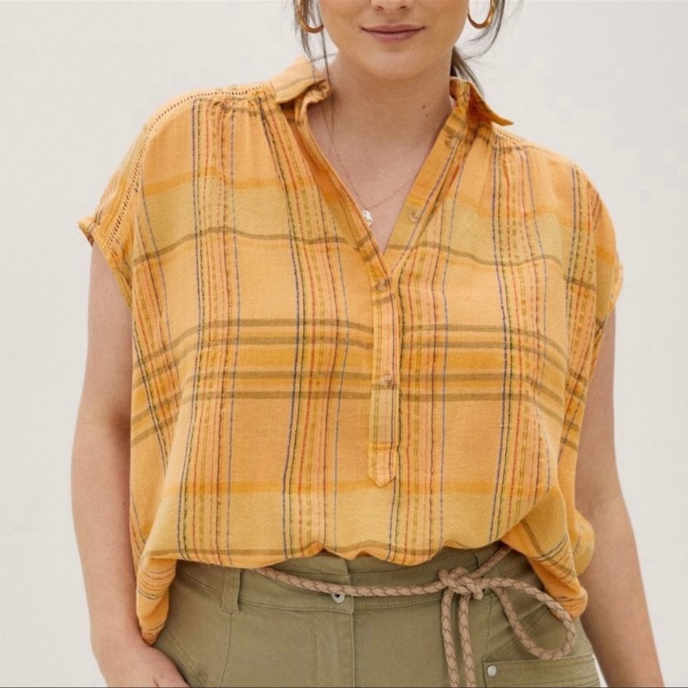 Anthropologie Pilcro The Serena Surf Blouse